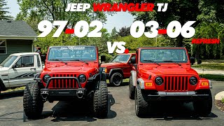 Jeep TJ Differences 9702 VS. 0306 Refresh