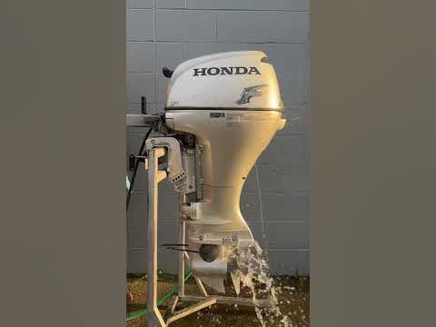 2005 Honda 15hp short shaft outboard (ignition & throttling) - YouTube