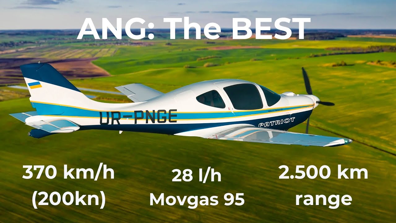 ANG Aircraft – The Best 5-Seat Light Aircraft | 370 km/h (200kn), 2500 km Range, Exclusive