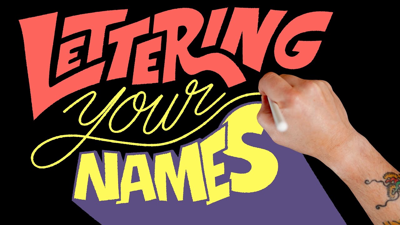 Lettering YOUR NAMES - YouTube