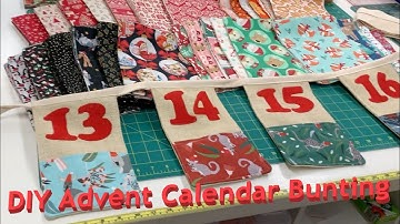 DIY Advent Christmas Bunting from Here & There Makers