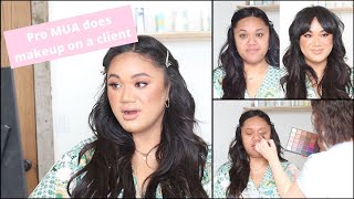 Bridal Soft Glam on a Client // Pro Makeup Artist Tips + How to Make Your Makeup Blend Like a Dream! screenshot 2