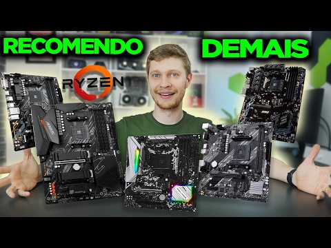 5 MELHORES PLACAS MÃE PARA RYZEN EM 2025 (BOAS E BARATAS) QUE EU TERIA! AM4