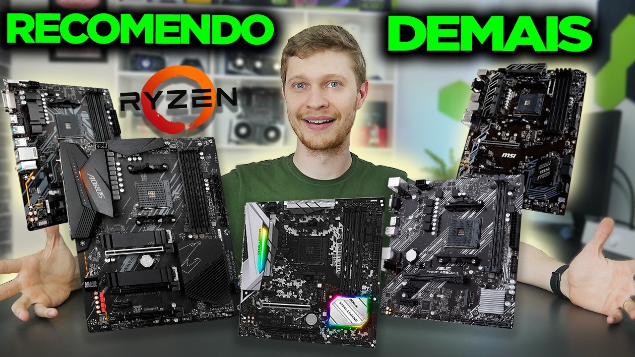 5 MELHORES PLACAS MÃE PARA RYZEN EM 2025 (BOAS E BARATAS) QUE EU TERIA ...