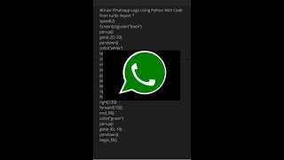 Celebrity How can you draw Whatsapp with Python? Really 😯🤔 Profile