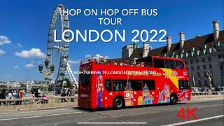 London Bus Tour | Hop on Hop off London | London Big Bus | 19-City Sightseeing Bus Tour - 4K video