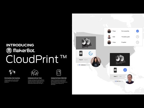 Introducing MakerBot CloudPrint - 3D Printing collaboration from anywhere