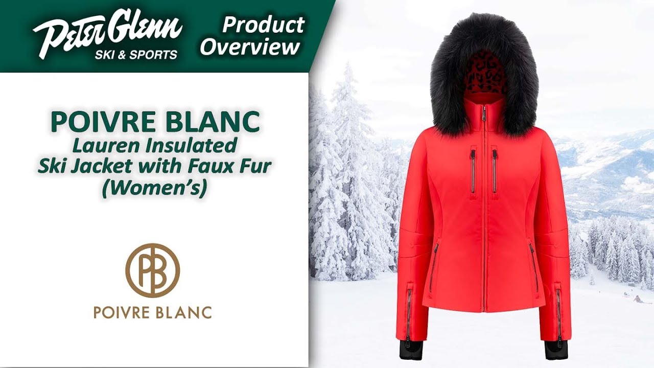 Poivre Blanc Lauren Insulated Ski Jacket with Faux Fur (Women