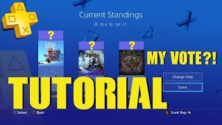 TUTORIAL VOTE TO PLAY PS PLUS SEPTEMBER & My Vote