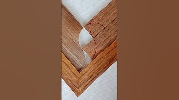 Geometric Angle Measurement Technique For 2 Circles With Different Sides #woodworking #geometry #diy