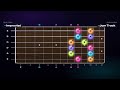 C Major Pentatonic | Learn Guitar Like a Video Game 🎮 | 72 BPM with Visual Fretboard + Jam Track