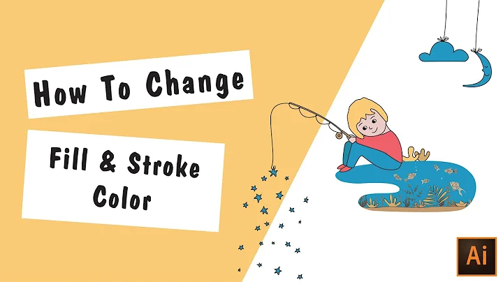 Changing Fill & Stroke Color - Adobe Illustrator Tutorial