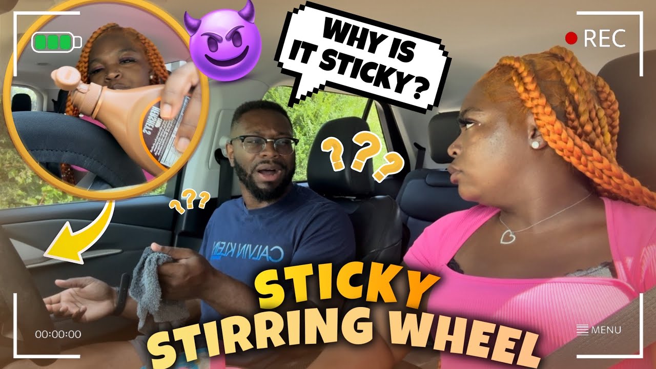 Намазываю ЛИПКИЙ карамельный сироп НА РУЛЬ моего разгневанного парня, чтобы посмотреть на его РЕА...