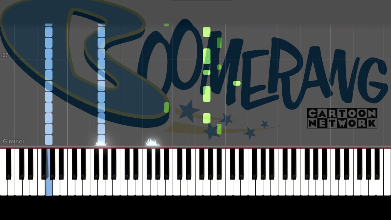 Boomerang Theme Music Piano Tutorial YouTube