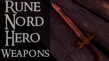 Rune Nord Hero Weapons Legendary Edition |Skyrim Mod Showcase| TESM