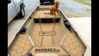 I FINALLY GOT CUSTOM BOAT DECKING IN MY DUCK BOAT!!