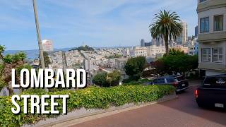 [4K] 🚗 Driving Down the CROOKEDEST Street in the World! | Lombard Street San Francisco California US