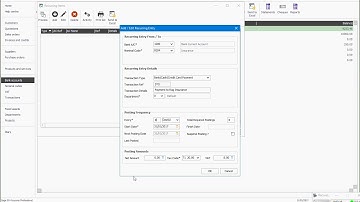 35 Recording a recurring transaction in Sage