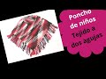 Poncho de niños tejido a dos agujas