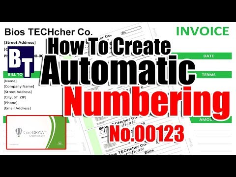 Numbering Problem, How Create Automatic Numbering with Corel Draw