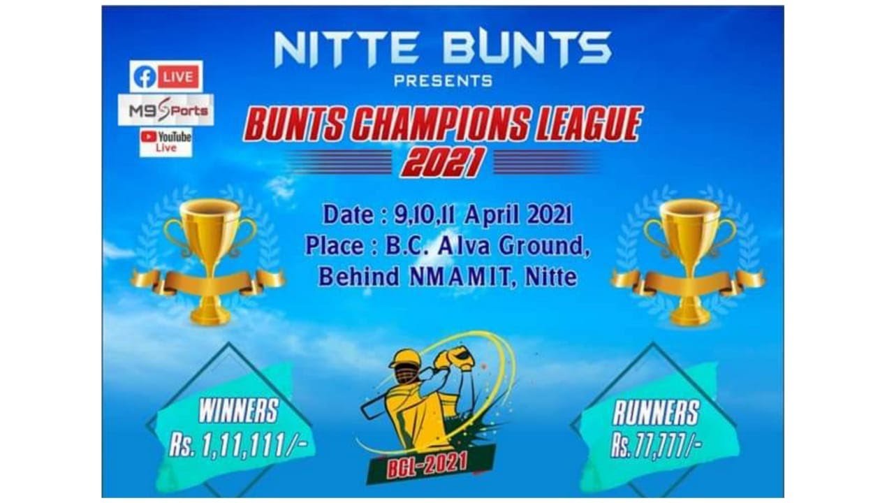 | BUNTS CHAMPIONS LEAGUE | 2021 | NITTE | DAY-1 | - YouTube