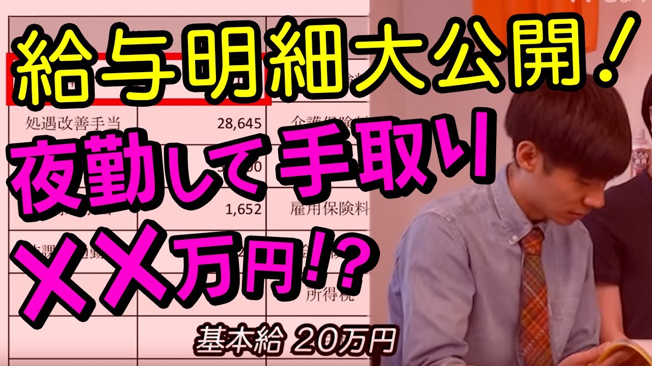 介護士の給与明細 源泉徴収票 給料の裏側ぶっちゃけトーク 介護職さんいらっしゃい Youtube