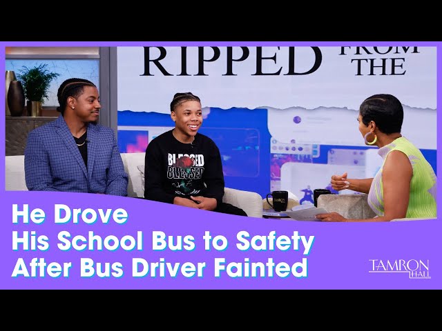 This 14-Year-Old Drove His School Bus to Safety After Bus Driver Fainted class=