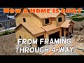 The Most in-depth New Home Construction Video Framing to 4-way. How a home is built Part 2 of 3