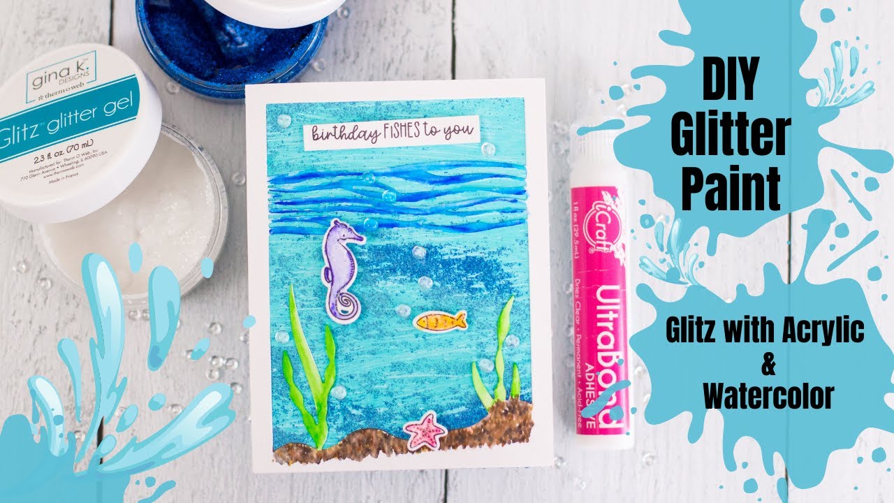 DIY Glitter Paint! Add Glitz to Acrylic and Watercolor Paints! 