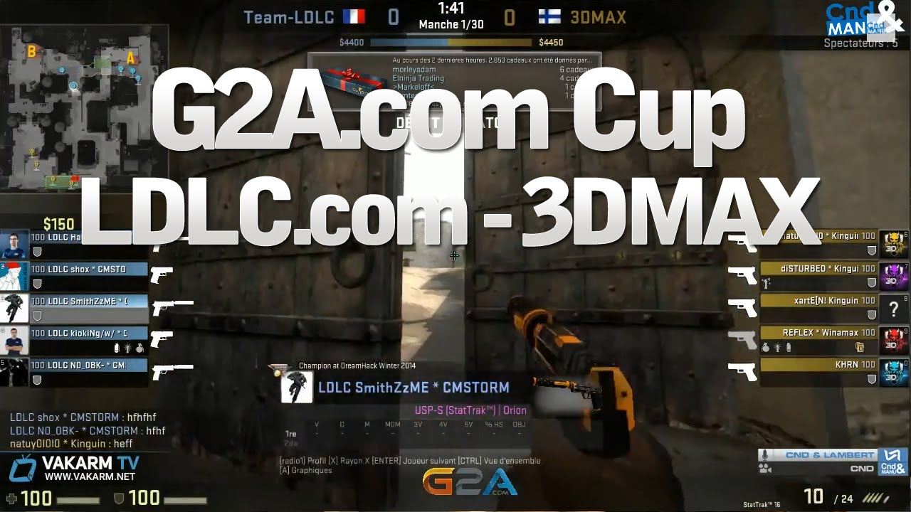 G2A Cup CS:GO - LDLC vs 3DMAX (FR) - YouTube