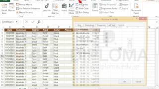 Insert in sheet Sheet1 a Scroll bar form control item. It must be linked with the cell F4 and...