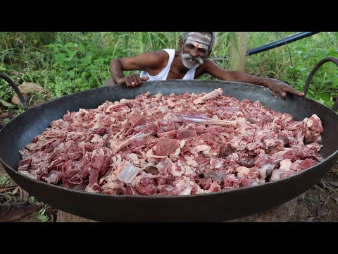 KING of MUTTON TAWA Fry Prepared by my daddy Arumugam / Village food  factory