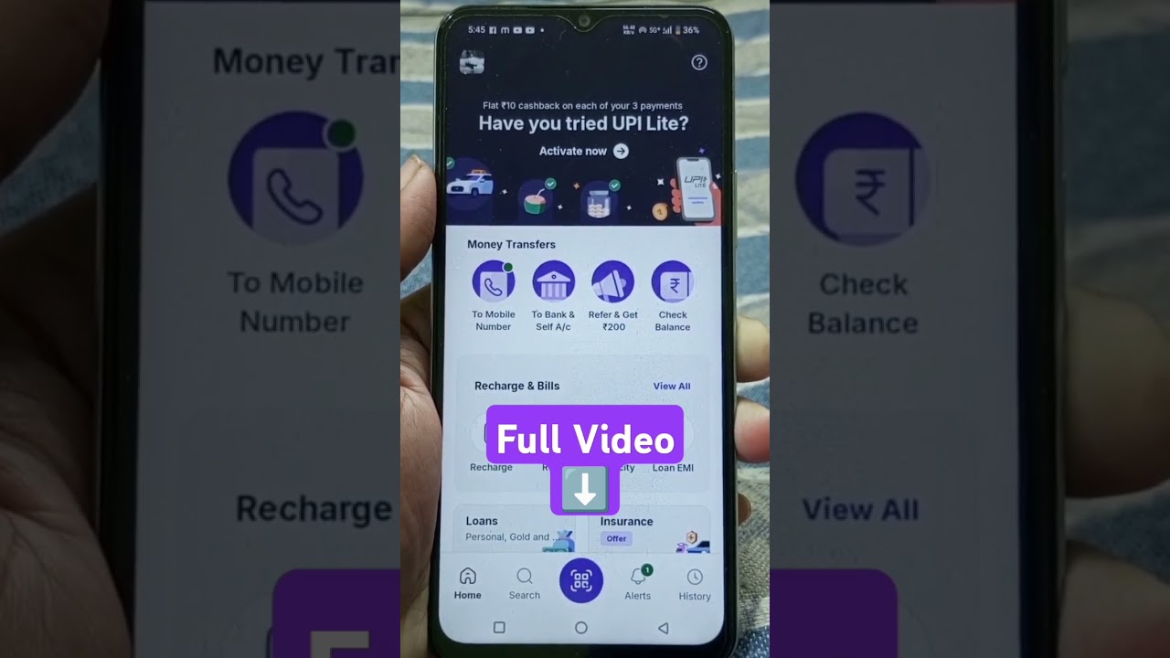 phonepe app mein password kaise lagaen || how to set lock in phonepe app