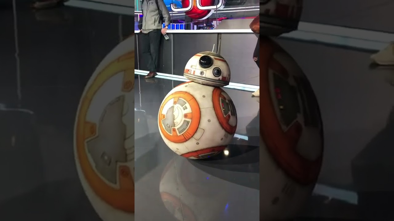 Brief footage of the actual BB-8 at an ESPN event