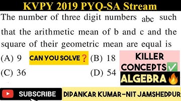 KVPY 2019 SA Stream Algebra Question & Solution| KVPY SA Stream Algebra Question & Solution