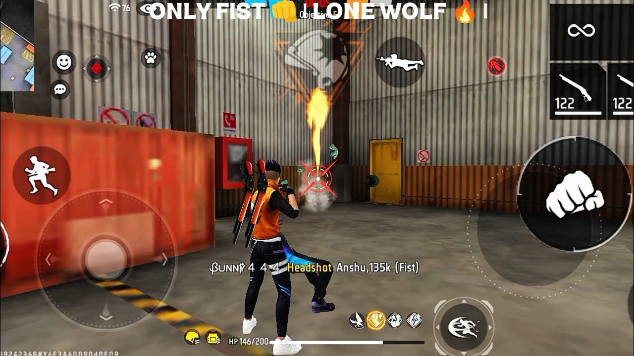 “Lone Wolf ONLY FIST 😱 | Free Fire Challenge 🔥” 