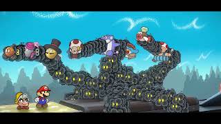 Paper Mario The Thousand Year Door Remake - All Partners Reaction To Smorg Boss Character