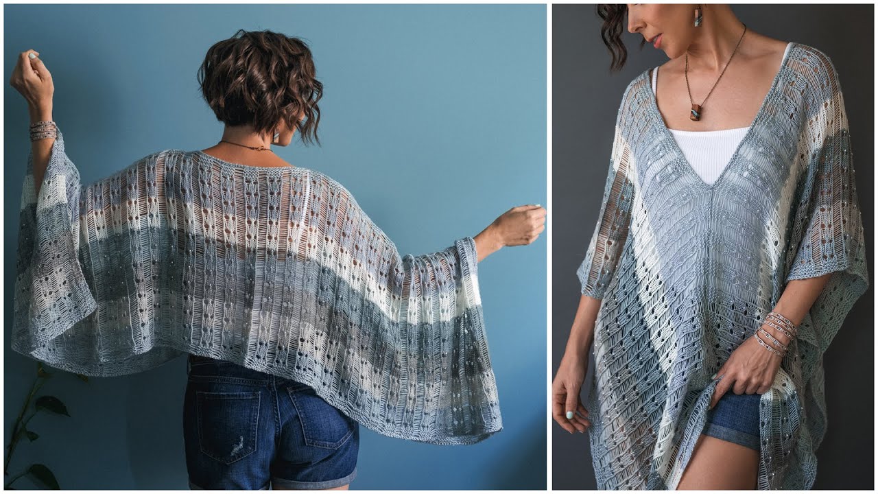 Step by Step: Learn How to Knit this Easy, Beginner Level, 2-in-1 Beachy Cover Up – Shifting Sands!