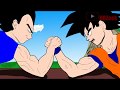 Goku vs vegeta arm wrestling