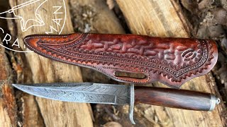 Damascus Alaskan Bowie Knife By Cy Swan