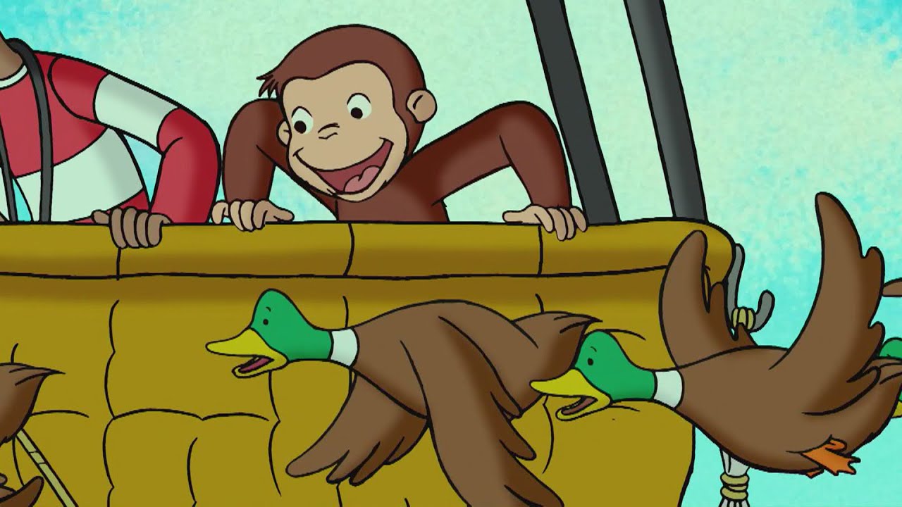 熱気球で空高く 🐵 おさるのジョージ