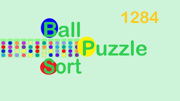 Ball Sort Puzzle Level 1284 🎯No Extra Tubes😂Game Walkthrough😘  #Stay Home And Fun Play #WithMe