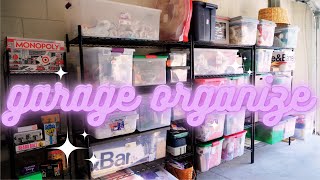 Garage declutter & organization  clean with me