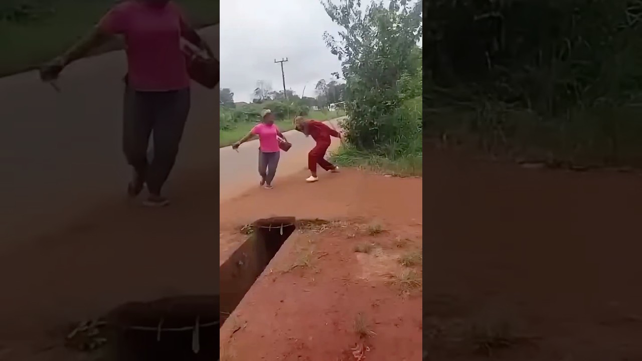 woman falls into open drain while fleeing from masquerade