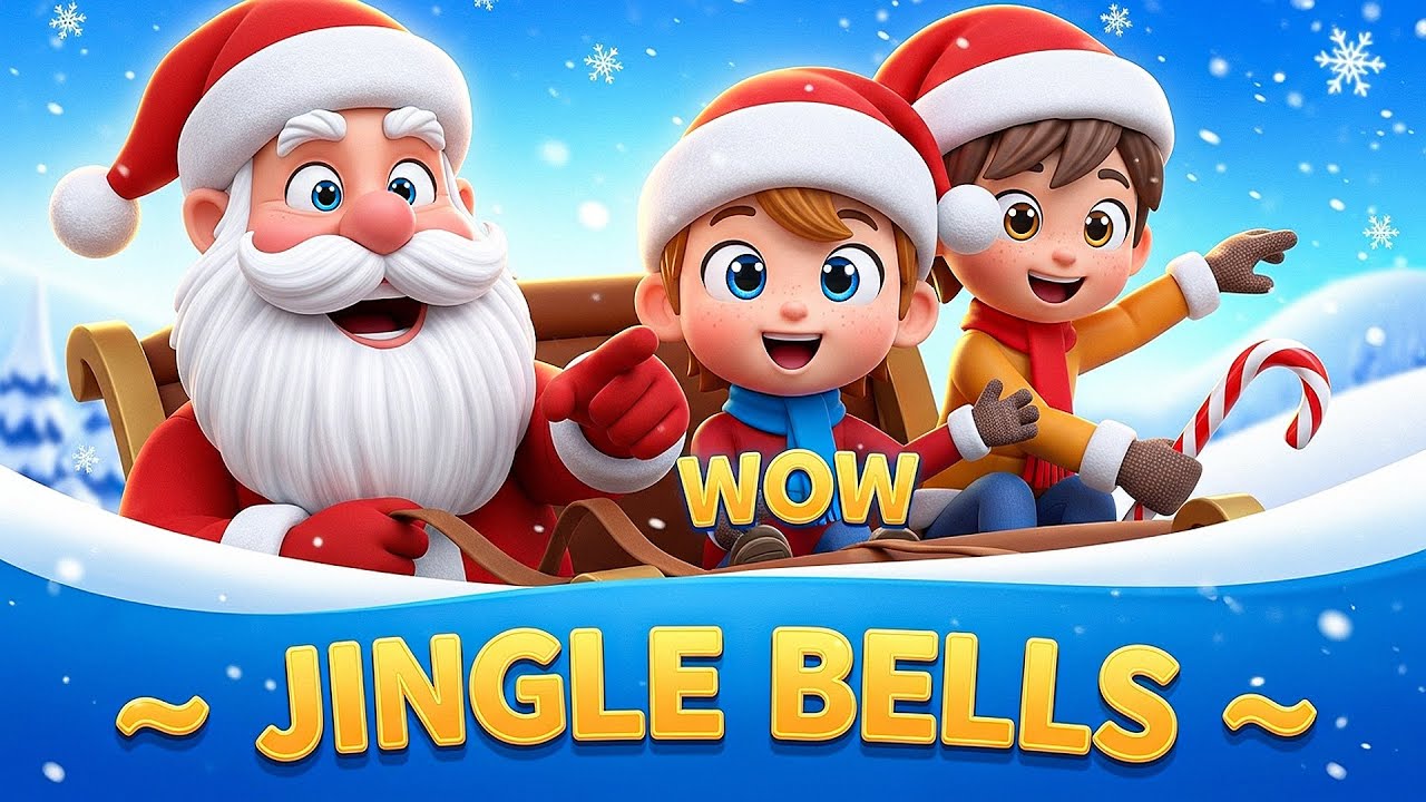 🎄 Jingle Bells Song for Kids | Christmas Nursery Rhymes 🎅 – Cartoon ...