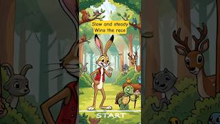 The Hare and The Tortoise Race | Moral Story | #shortstories #shorts #animation #aesopfables #comedy