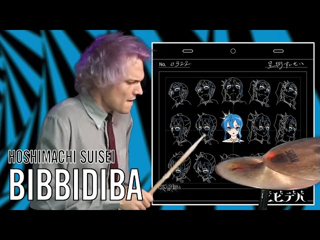 Hoshimachi Suisei - BIBBIDIBA | Office Drummer [First Time Hearing] class=