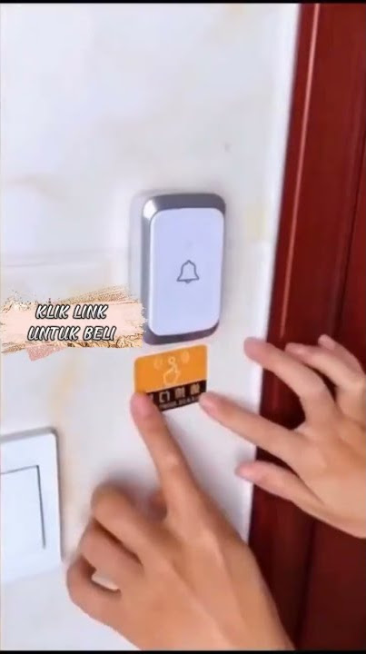 Bel Pintu Rumah Bel Tanpa Kabel Wireless Door Bell Remote 100M (BONUS Batre 12V 1 BUAH) #shopeehaul