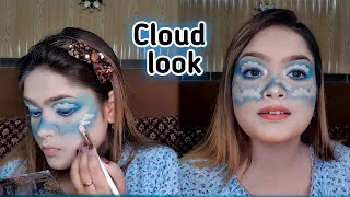 BABY BLUE CLOUDS MAKEUP TUTORIAL  | THE CLOUD EYE MAKEUP TREND!