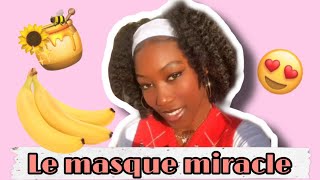 MASQUE MAISON POUR CHEVEUX SECS ET ABIMÉS (à la banane)